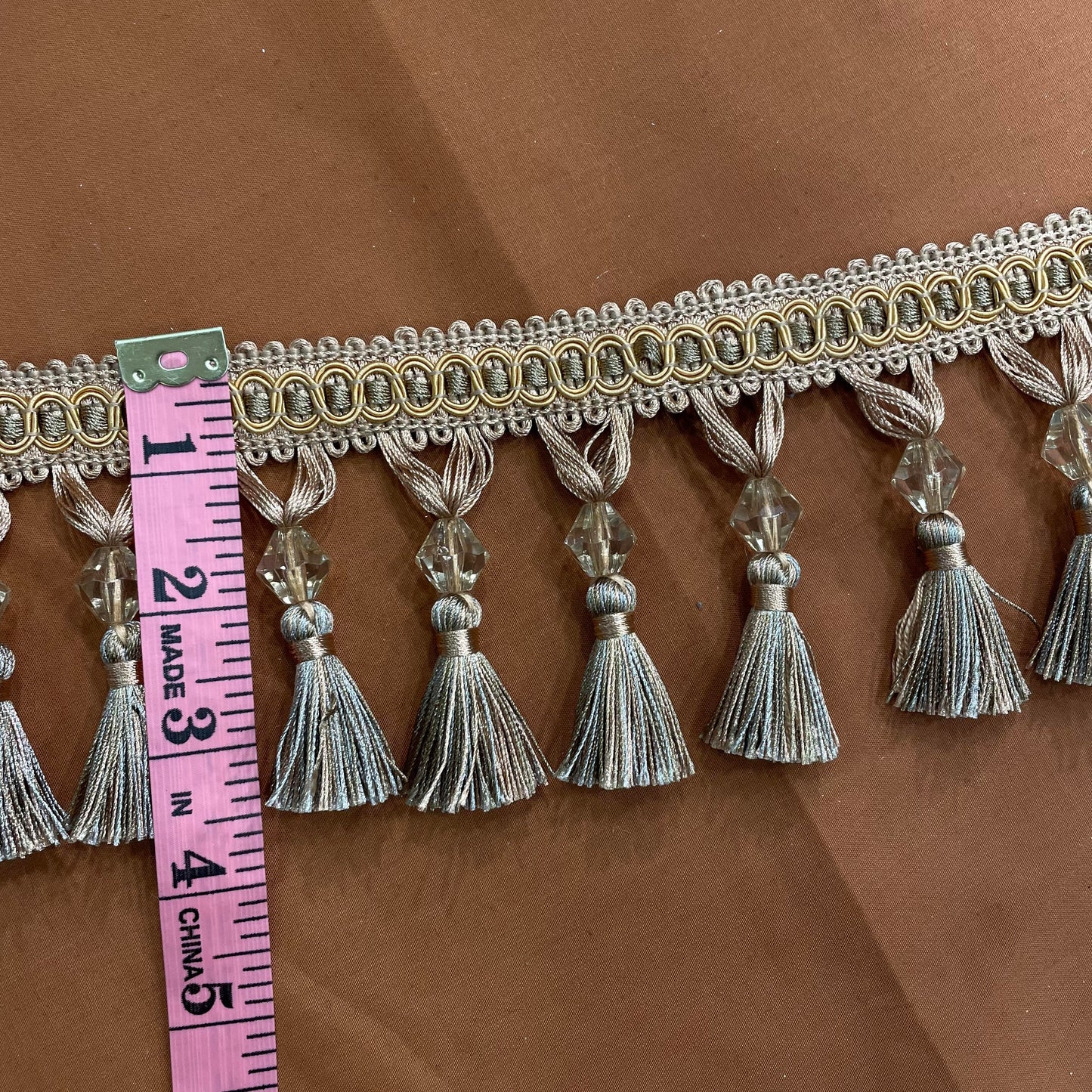 3.5 Inch Upholstery Tassel With Beads
