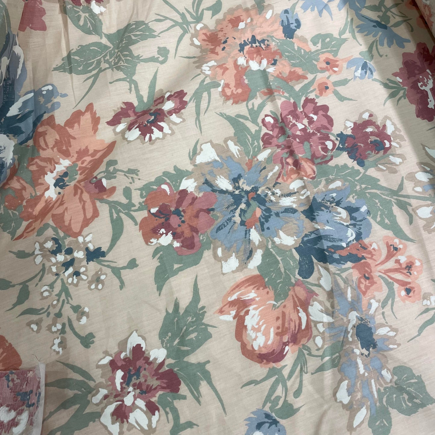 Poly-Cotton, Multicolour Floral,