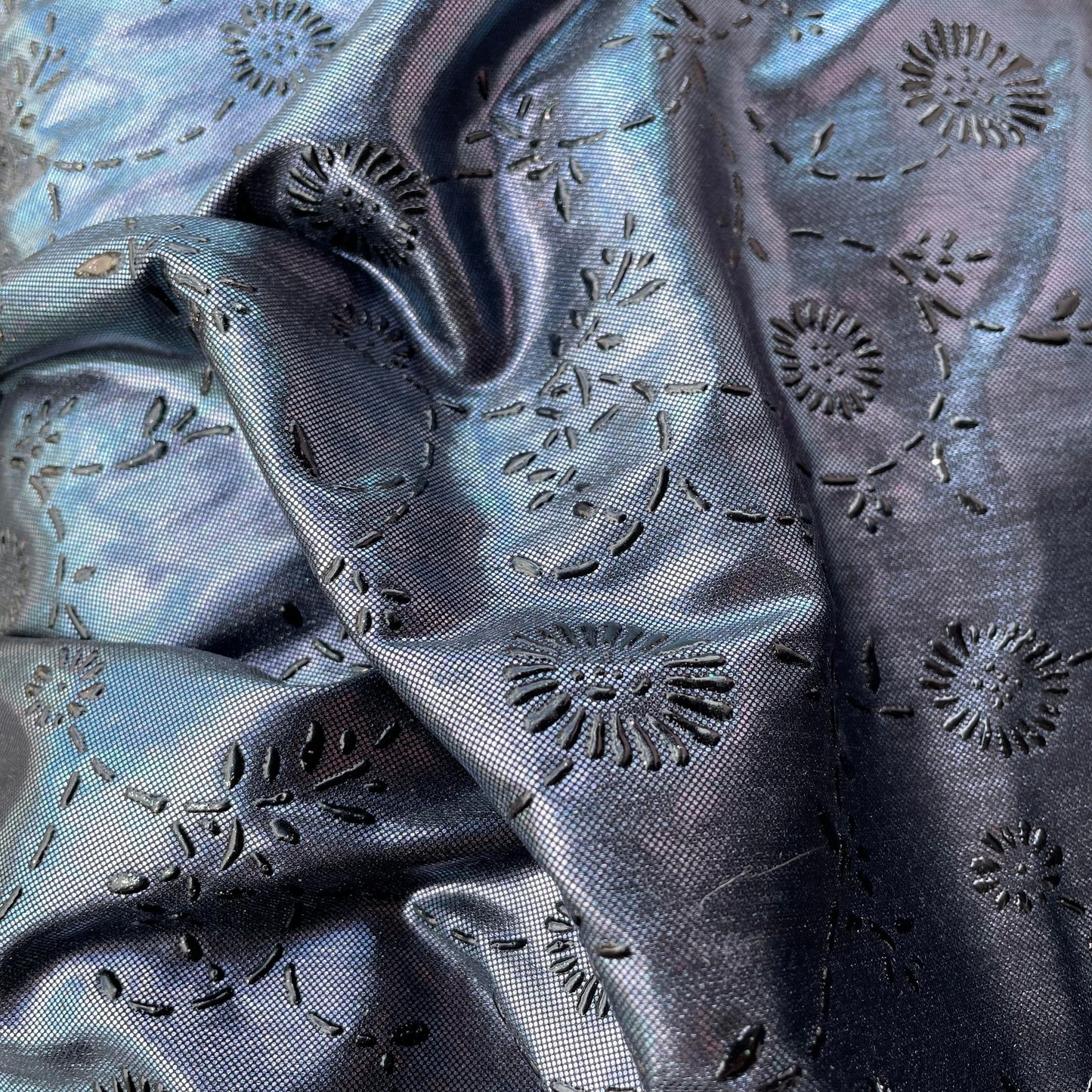 Holographic Floral 2-Way Stretch