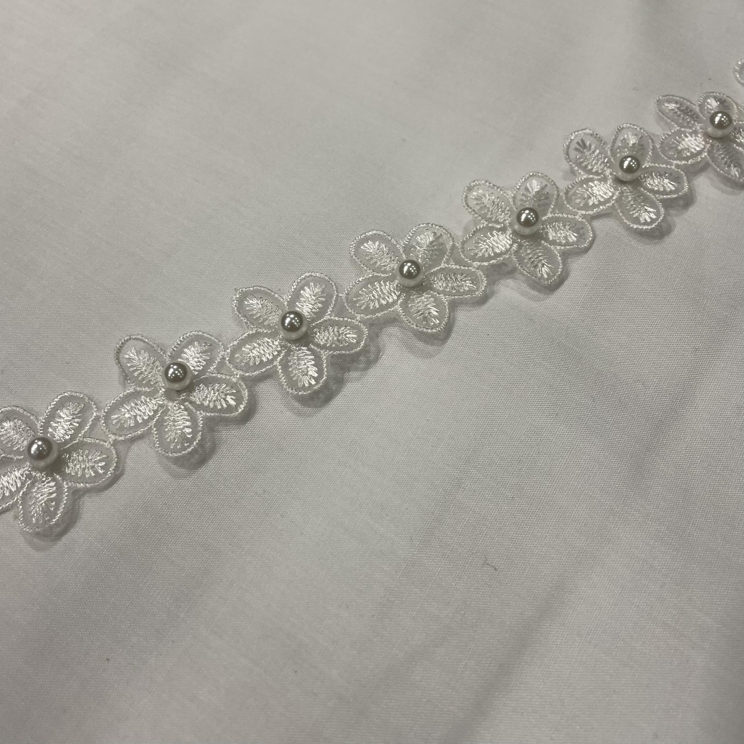 Flower Bridal Lace Trim with