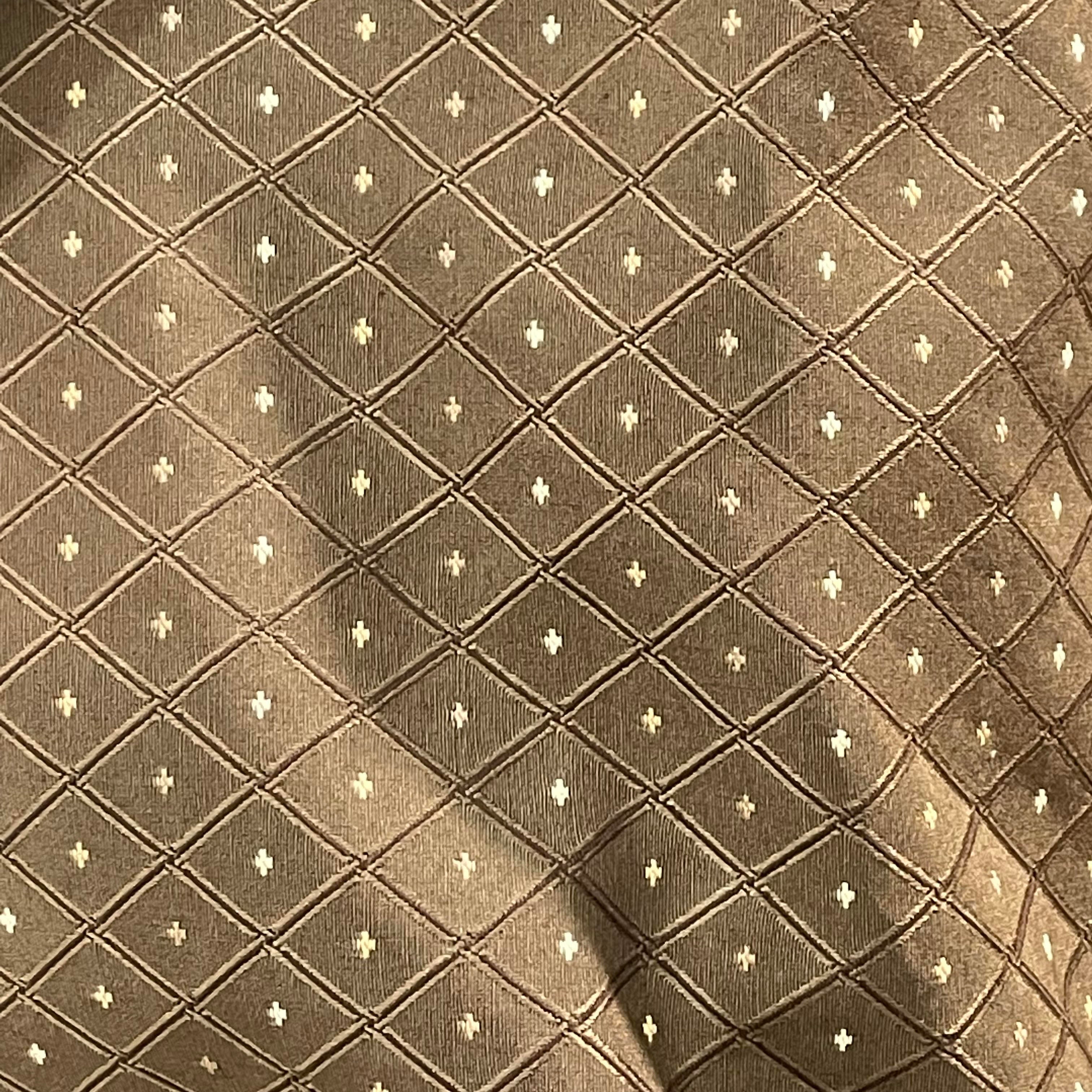 Diamond grid upholstery