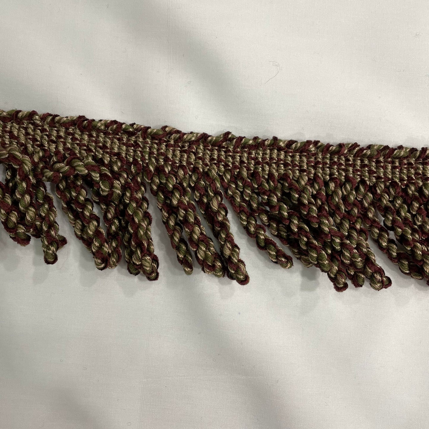 2.5 Inch Upholstery Fringe Burgundy