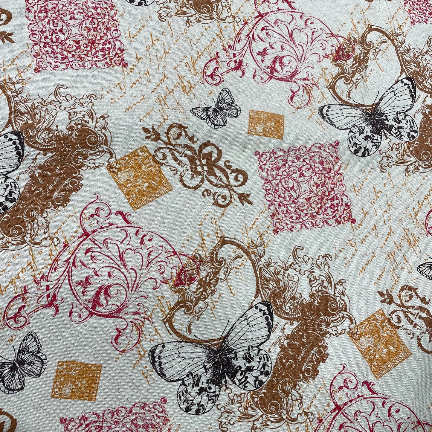 Linen-Mix, Butterfly,