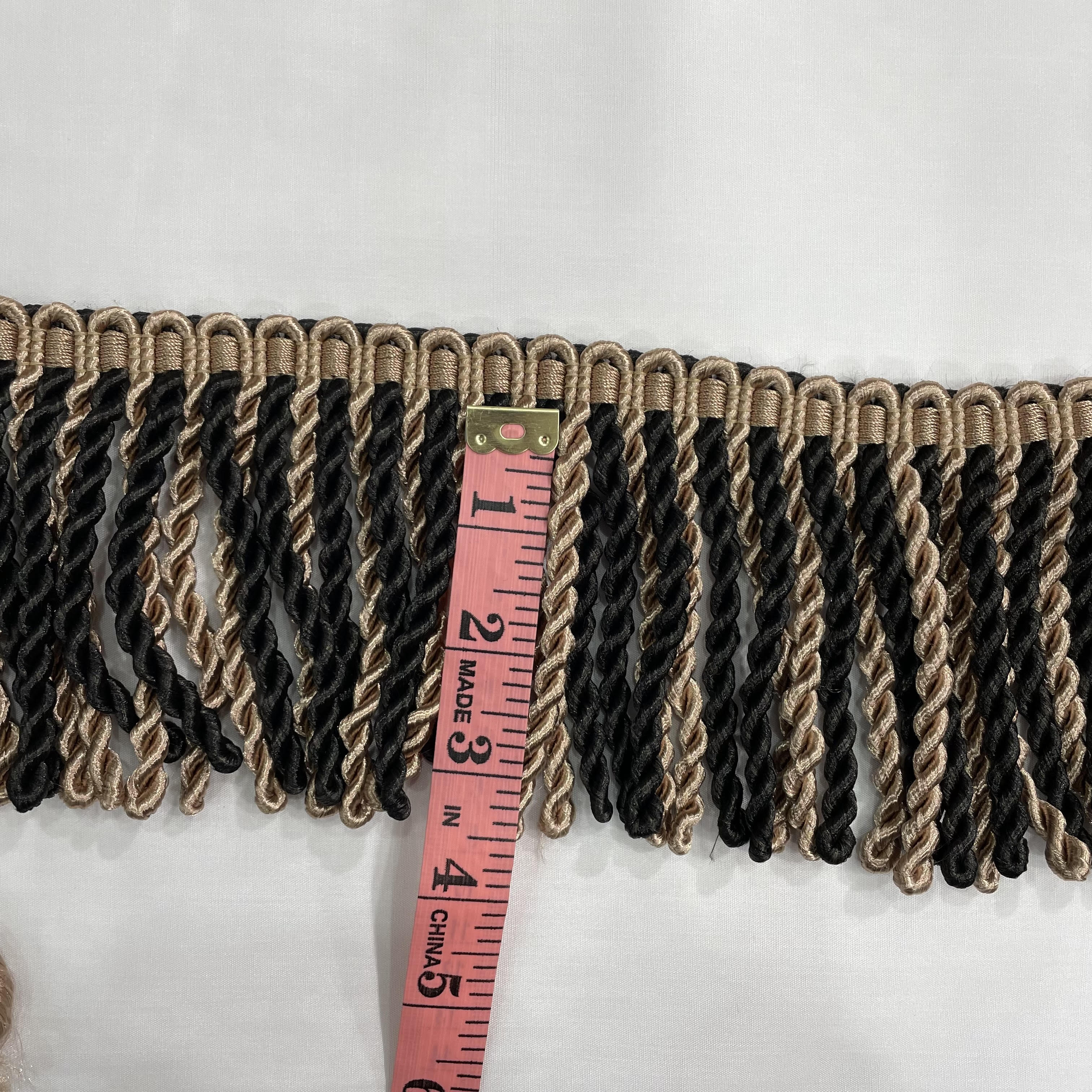 3.5 Inch Upholstery Fringe Cocoa