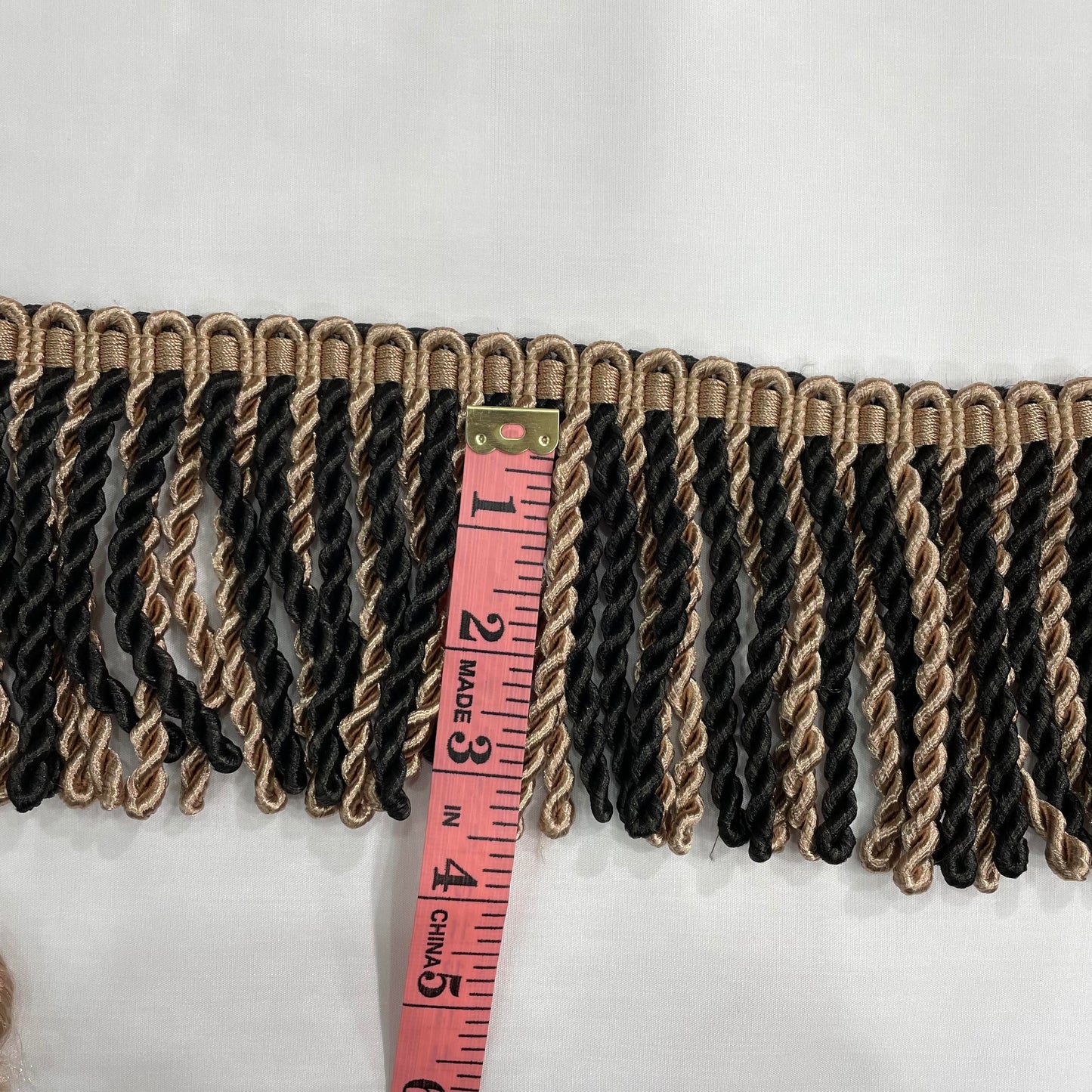 3.5 Inch Upholstery Fringe Cocoa