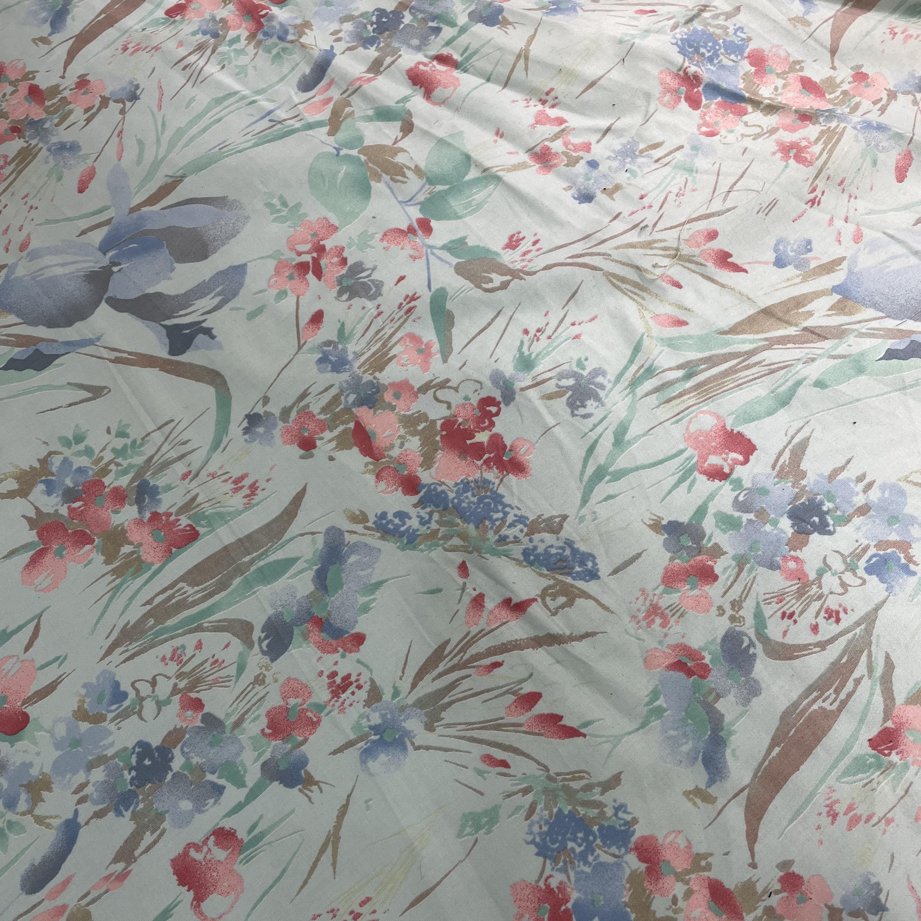 100% Cotton, Floral Pastel,