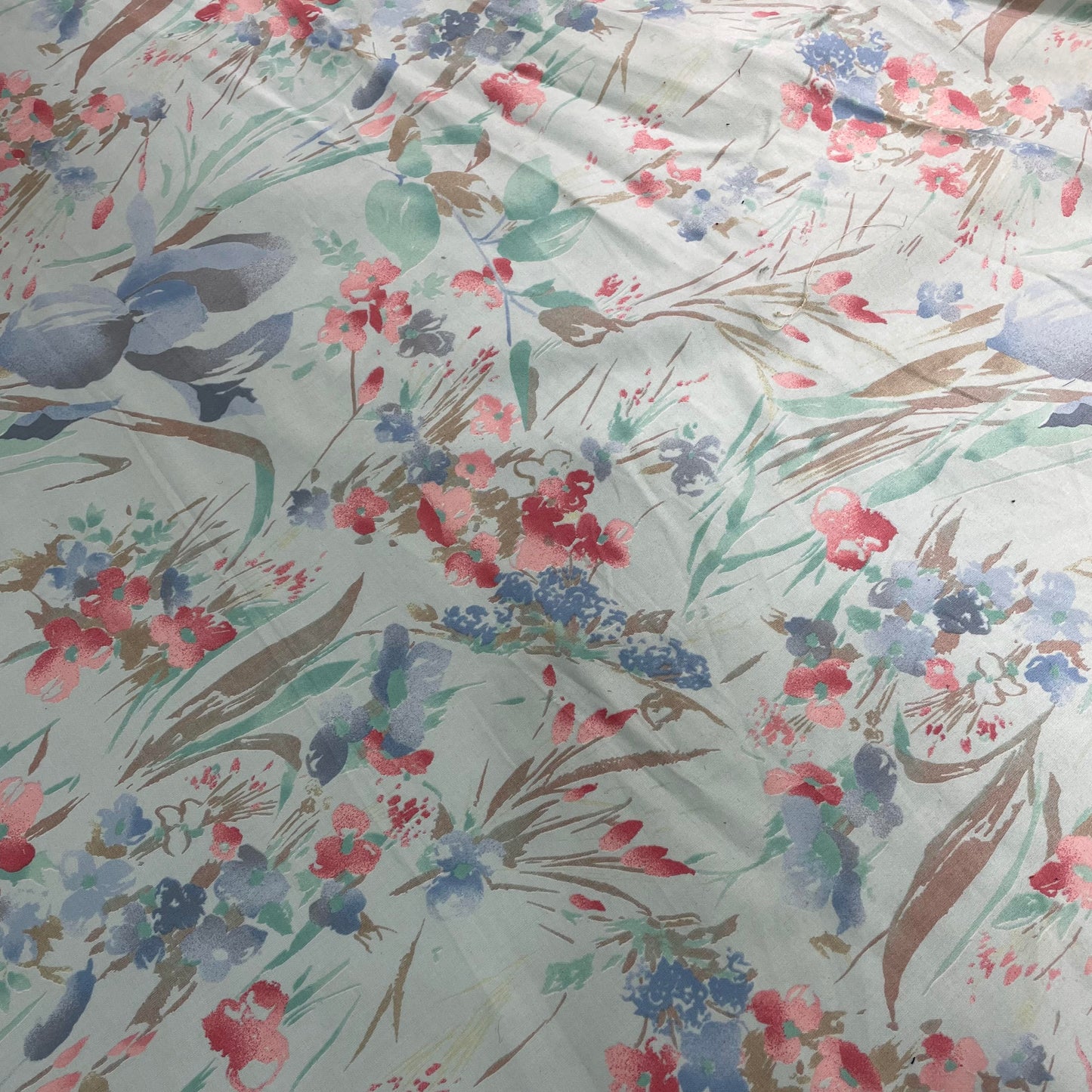 100% Cotton, Floral Pastel,