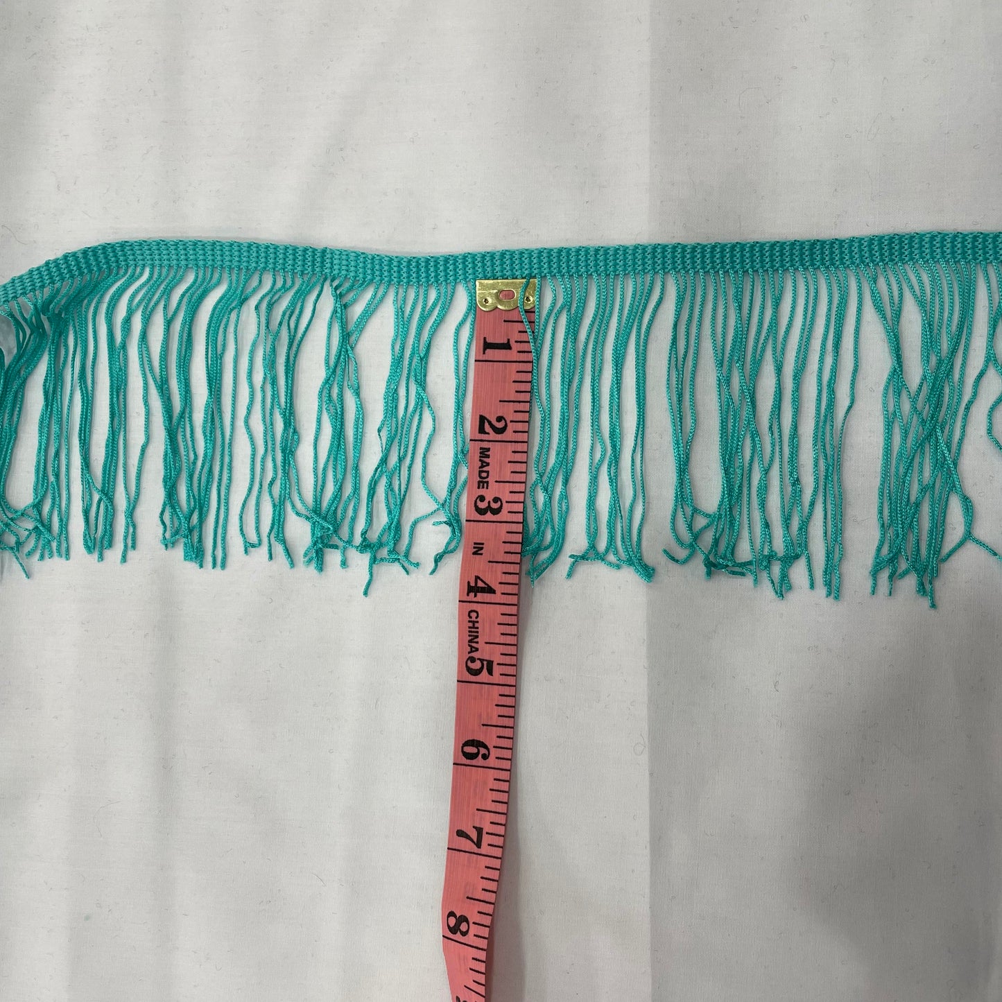 3.5 Inch Short Fringe Cyan