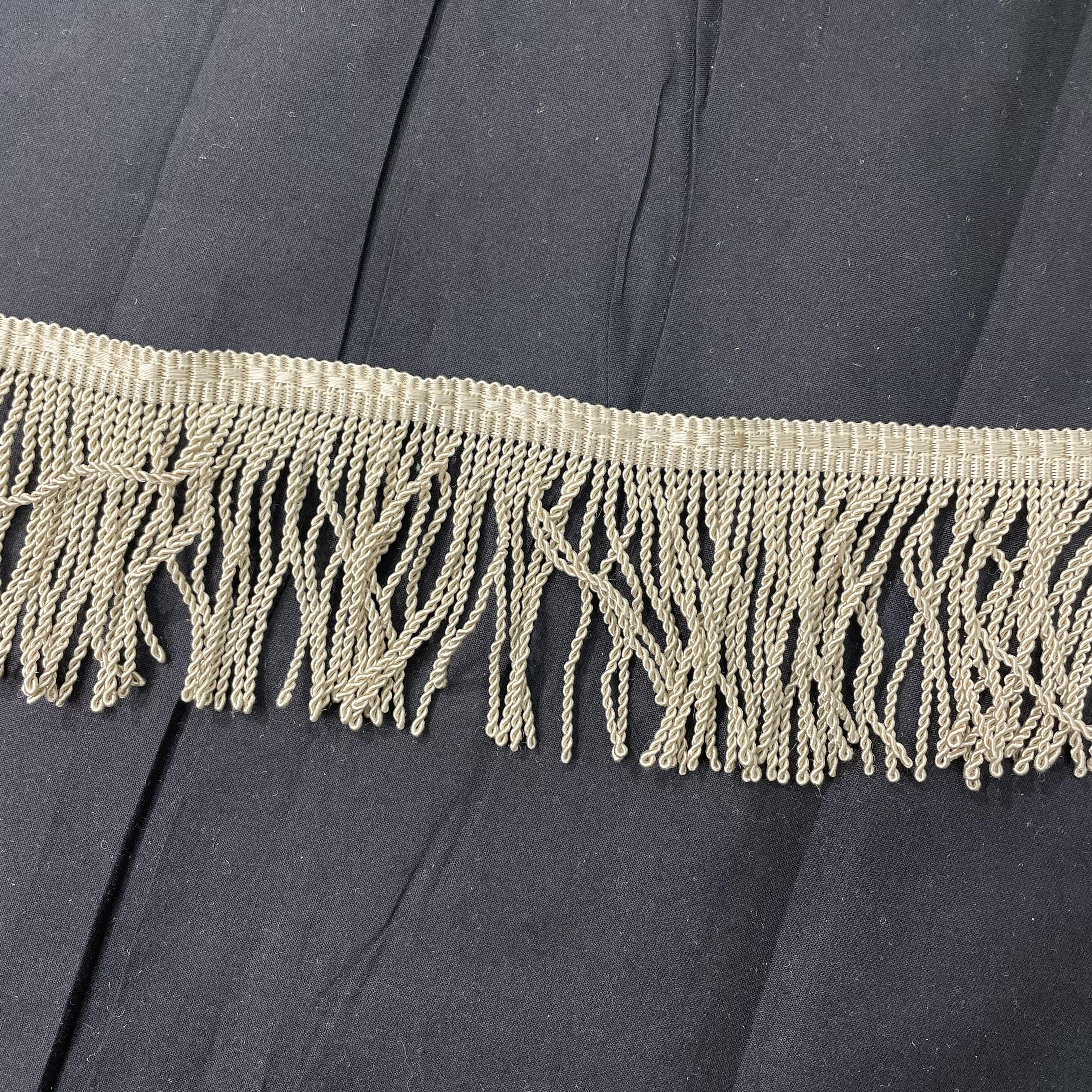 3 Inch Upholstery Cotton/Poly Fringe Dark
