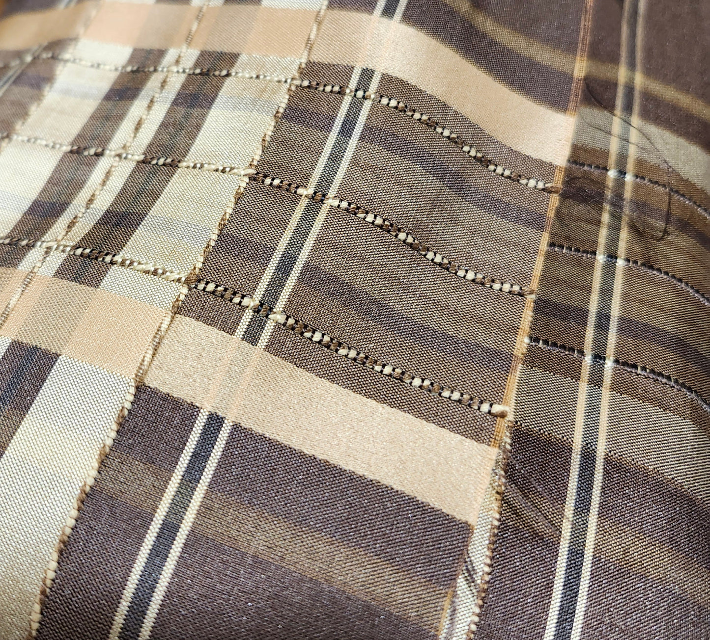 Wide Brown Drapery