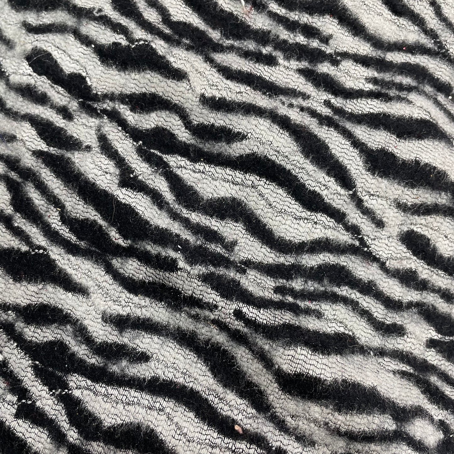 fluffy zebra print