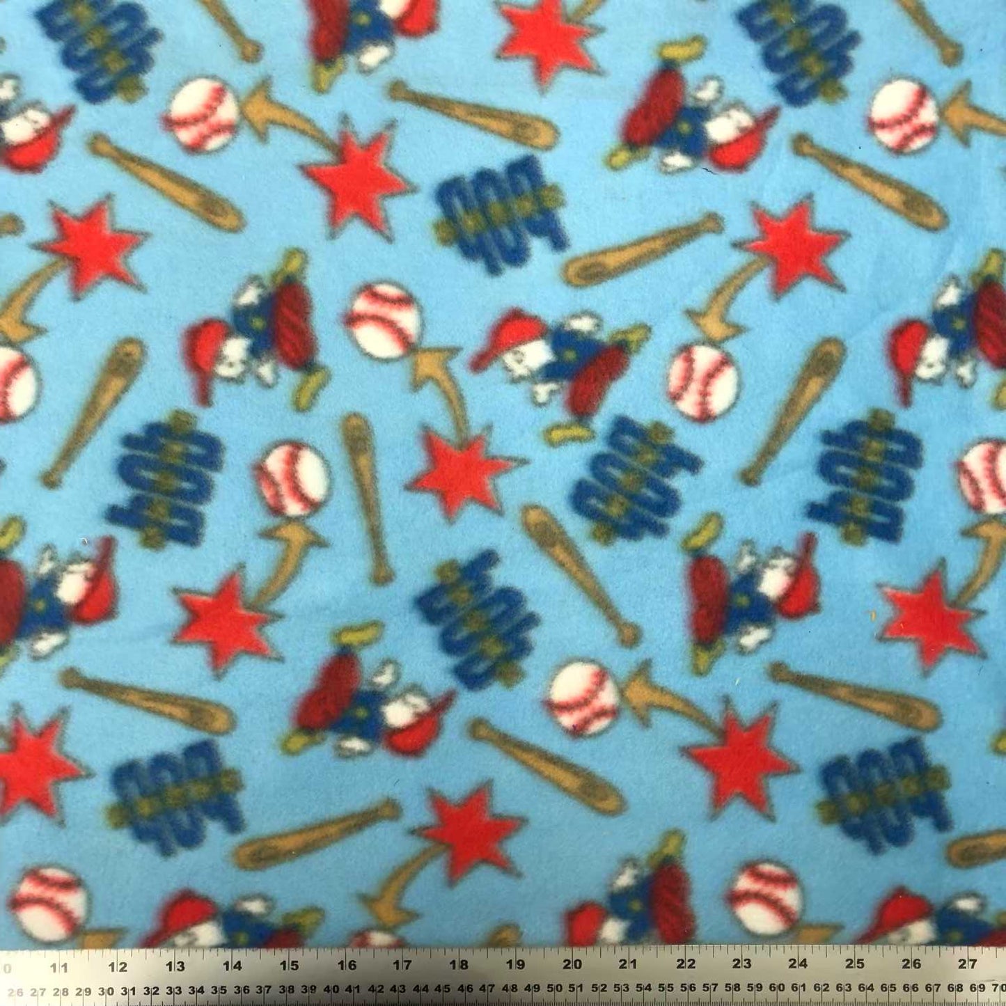 Fleece Baseball Blue