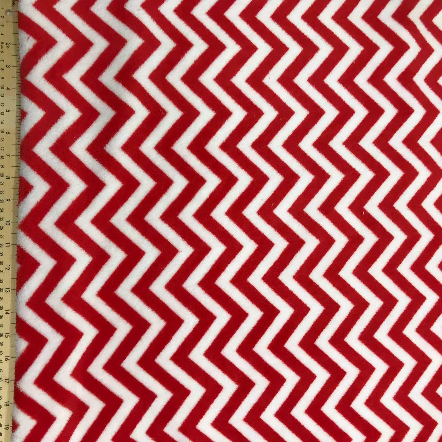 Chevron Minky Fleece