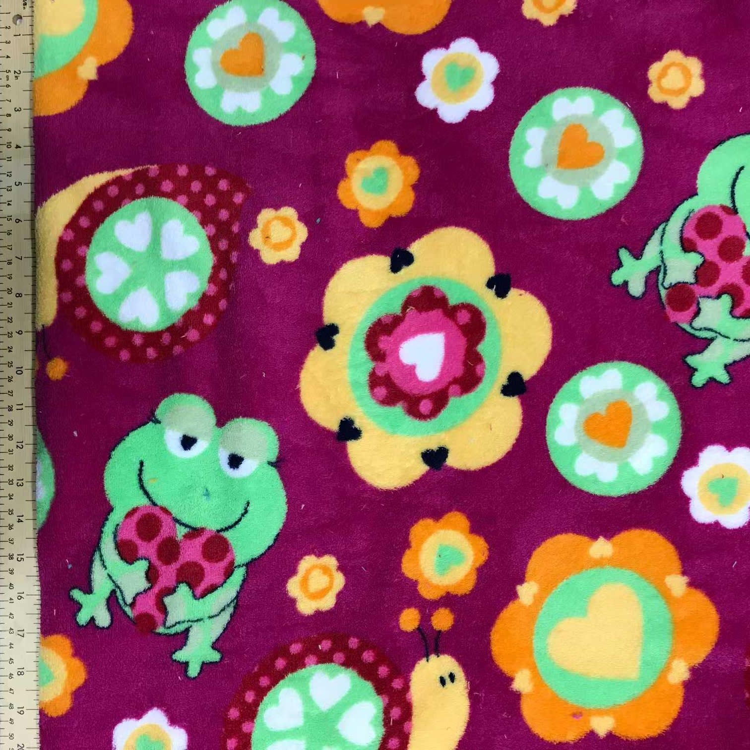 Minky Fleece Frog Snail Heart