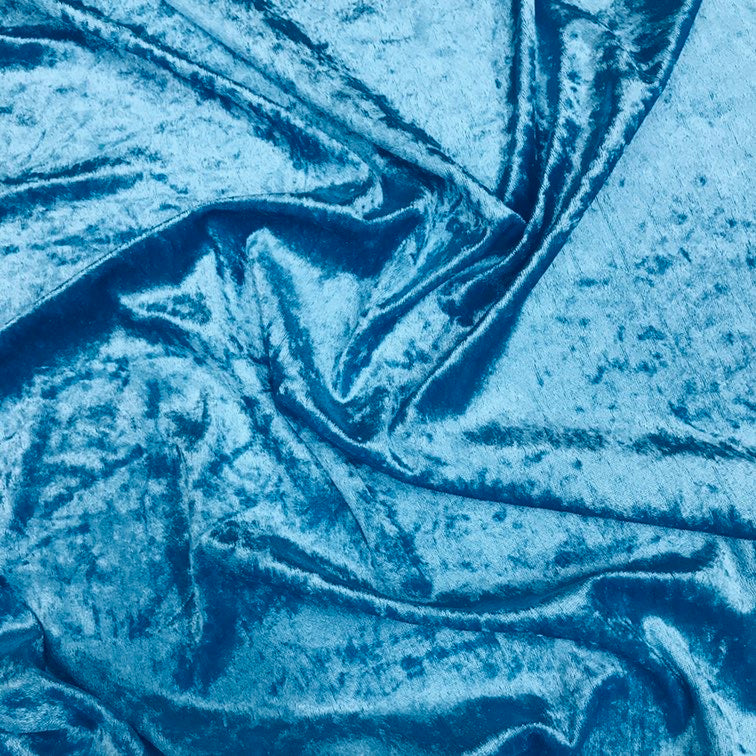 Velour (stretch velvet) Sky Blue