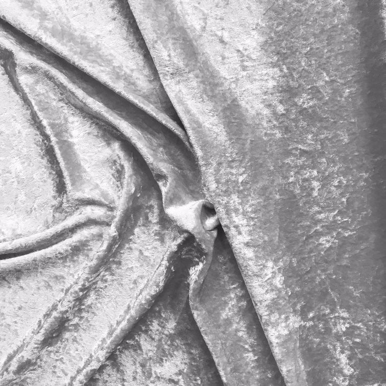 Velour (stretch velvet) Silver
