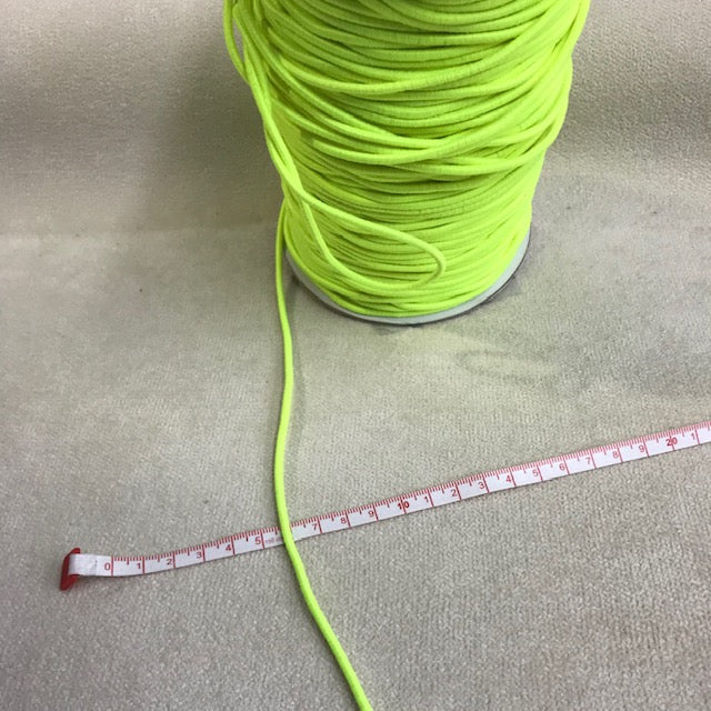 Elastic 0.16" Cord Trim Neon