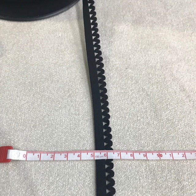 Elastic 0.6" Zig Zag Trim