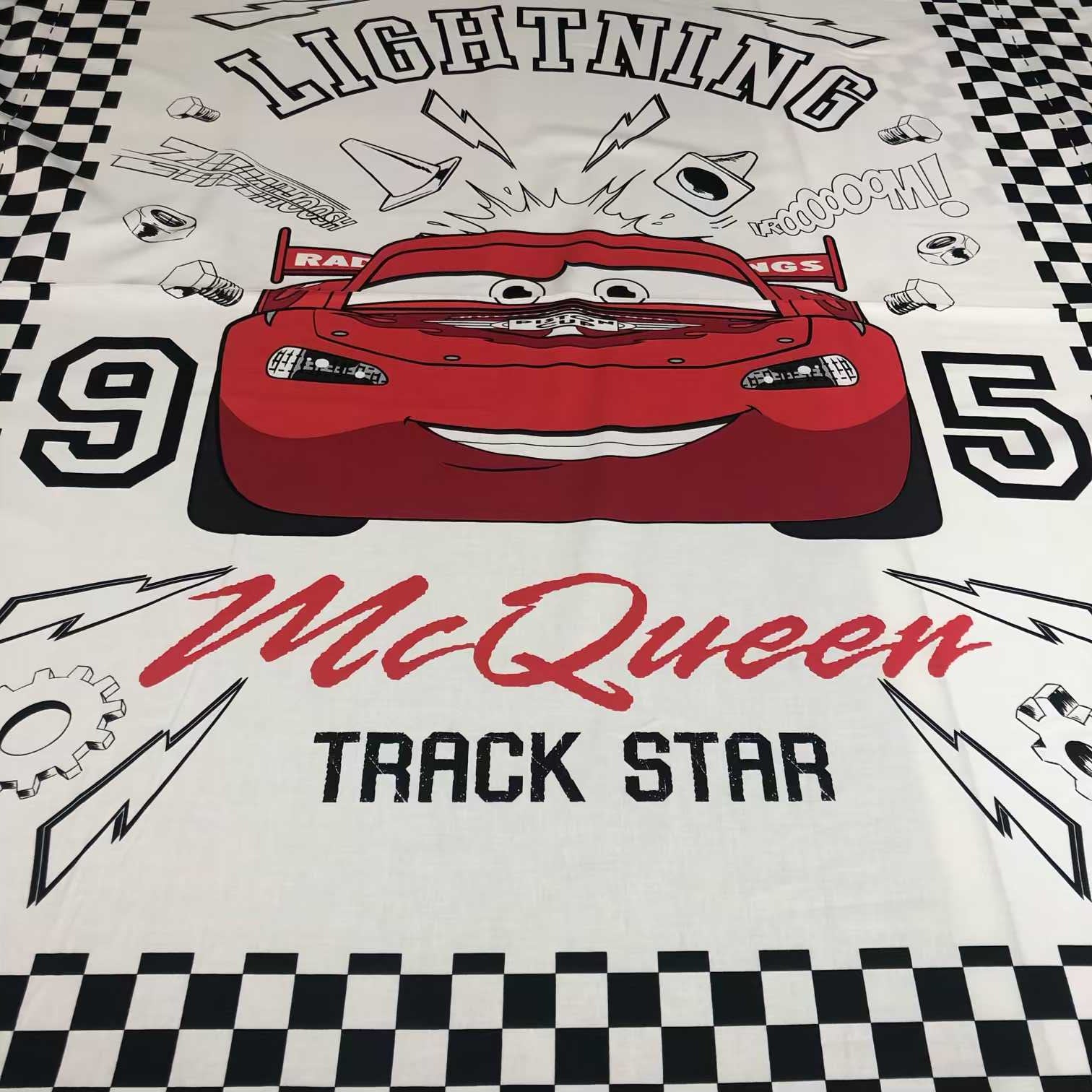 Cotton Panel Lightning McQueen