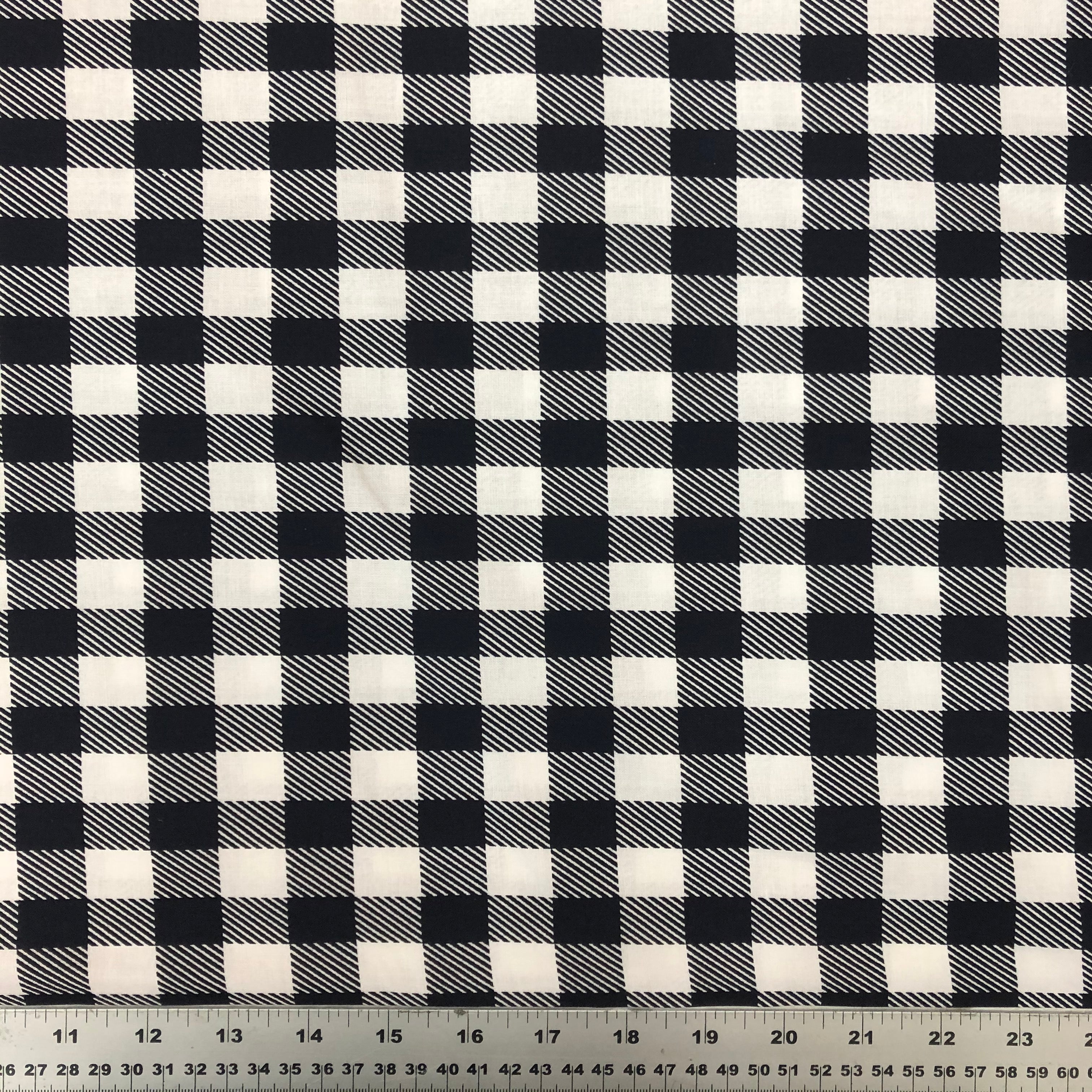 Cotton Checker( Navy Blue & white)