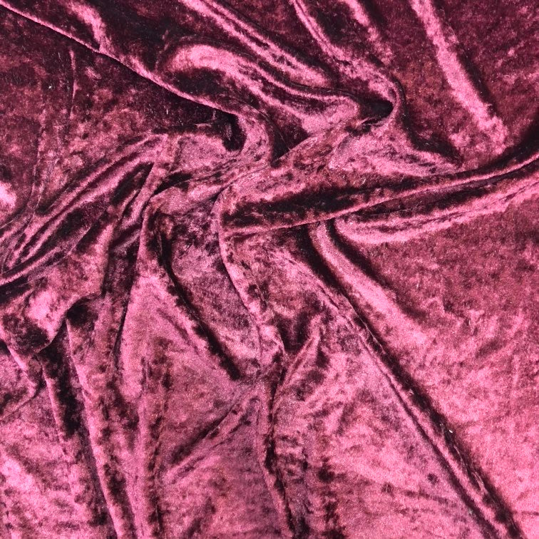 Velour (stretch velvet) Burgundy