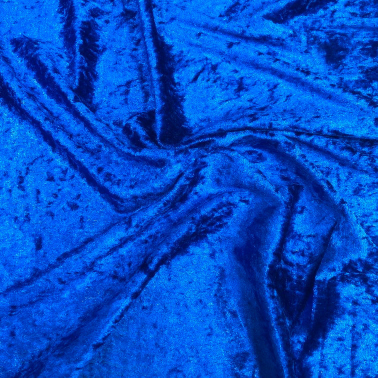 Velour (stretch velvet) Royal Blue
