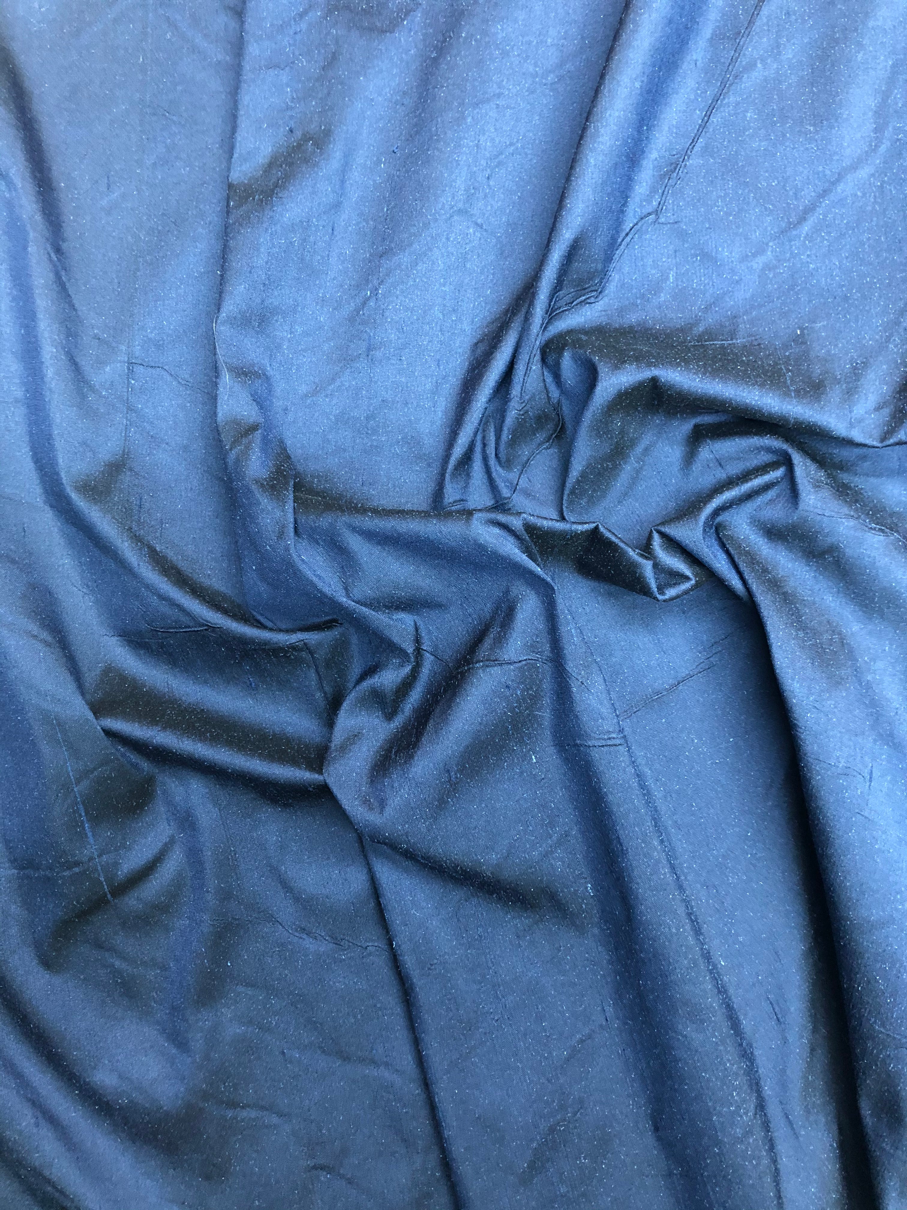 Dupioni Silk Navy