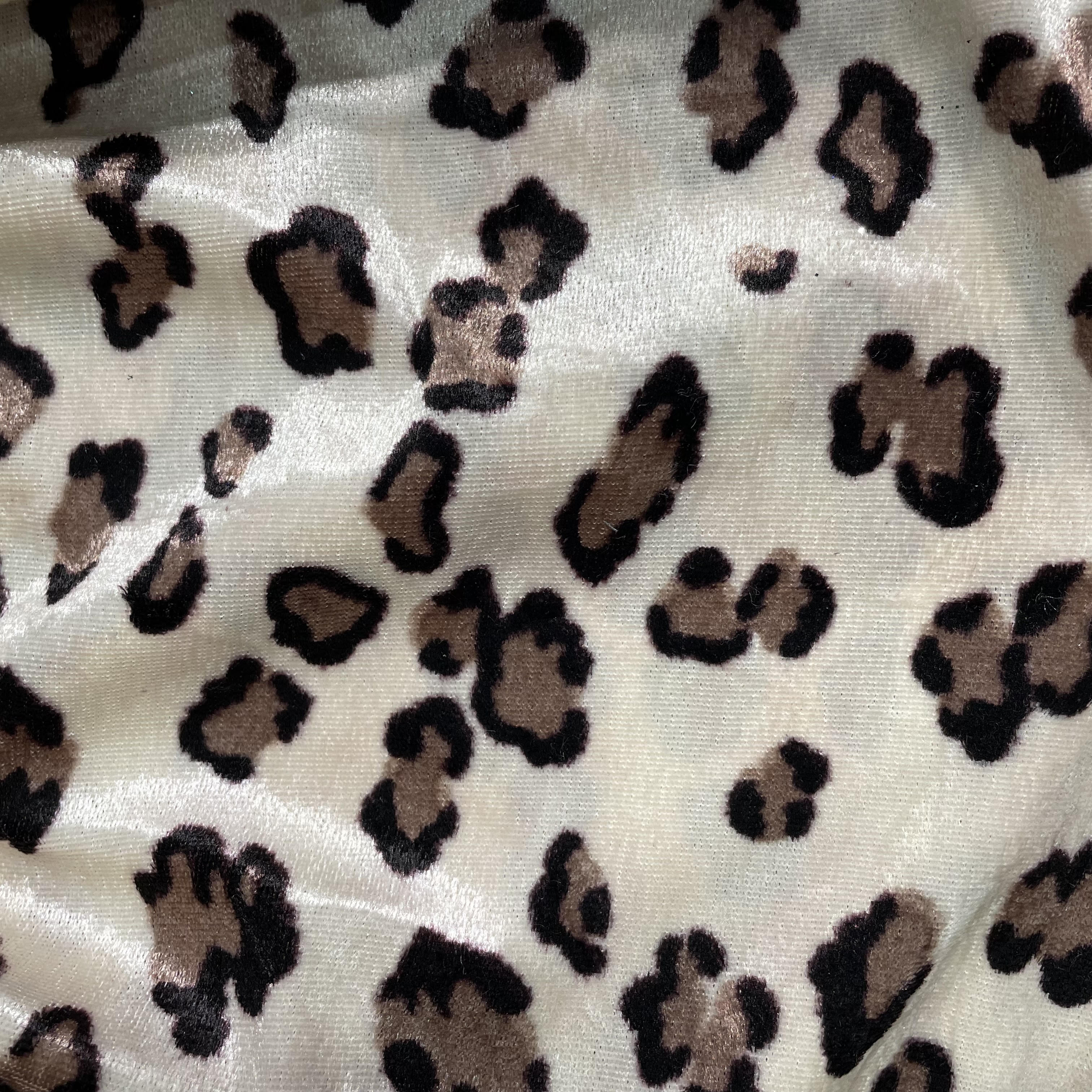 Cheetah print velveteen
