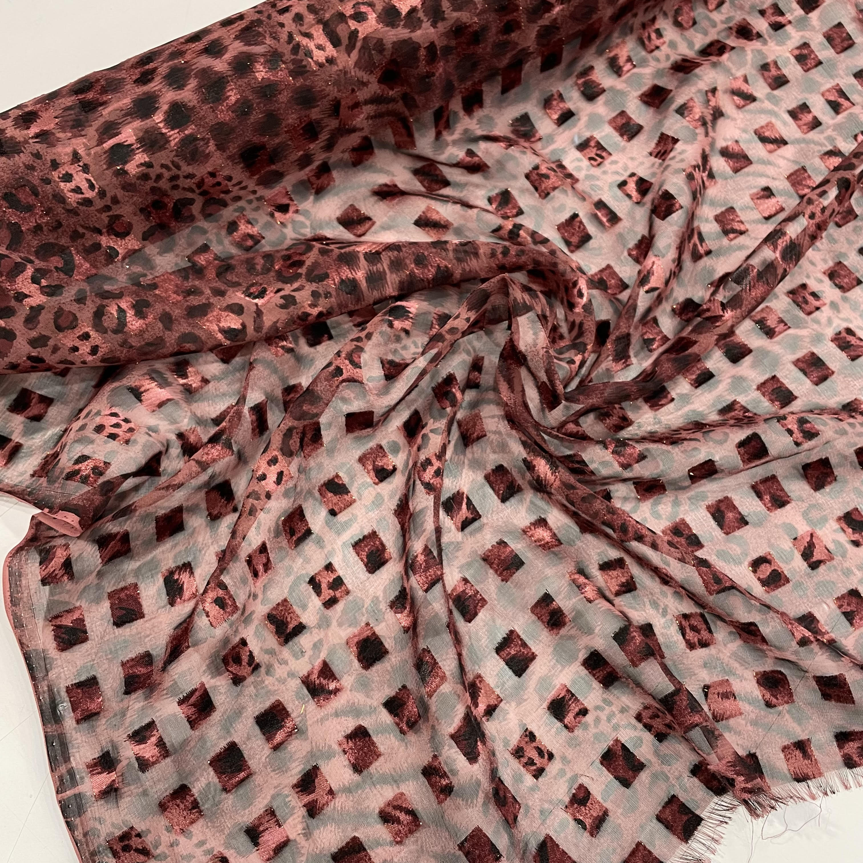 Chiffon Leopard Print
