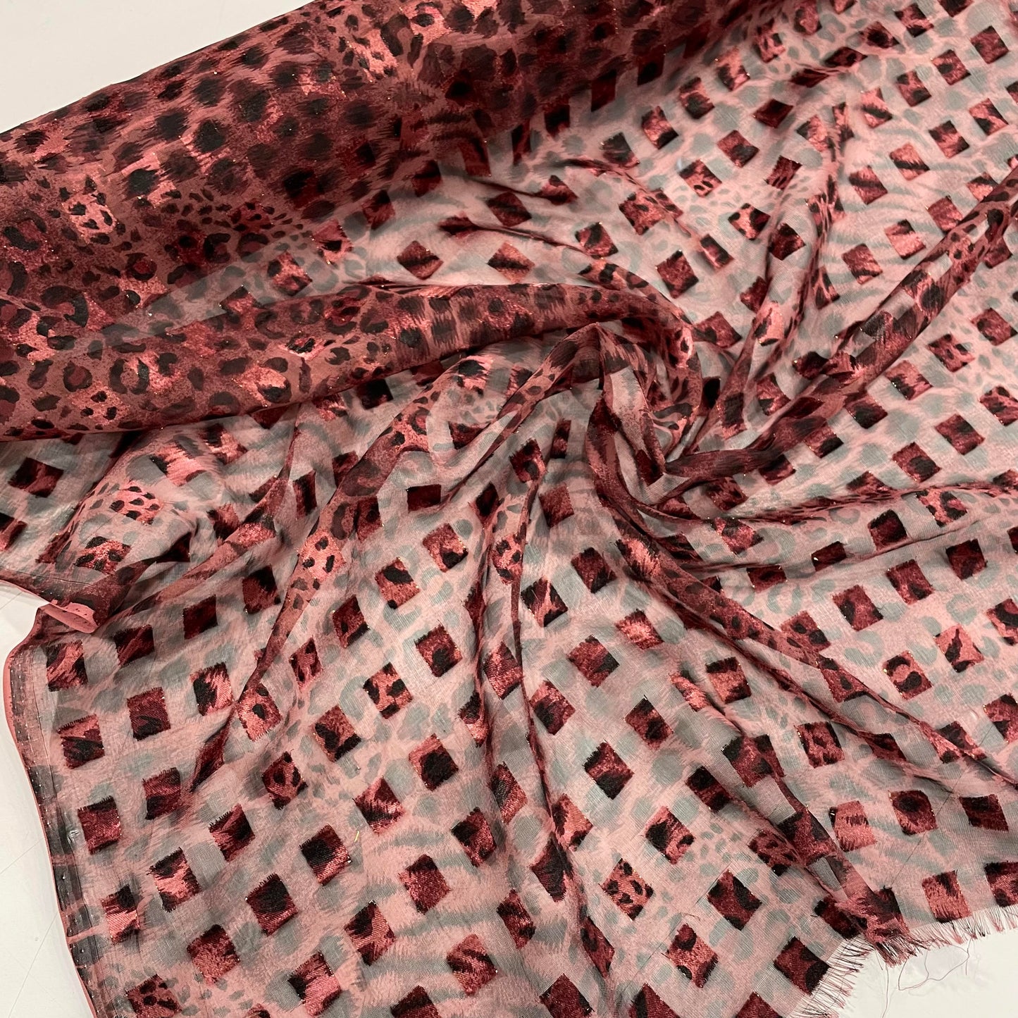 Chiffon Leopard Print