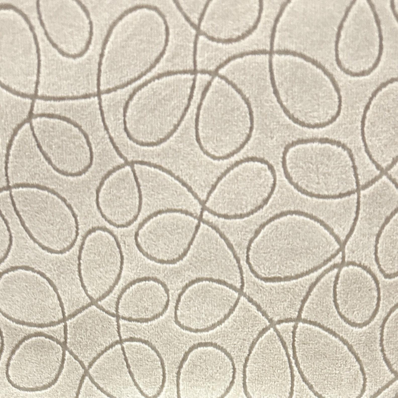 Upholstery Velvet, Scribbl Cream
