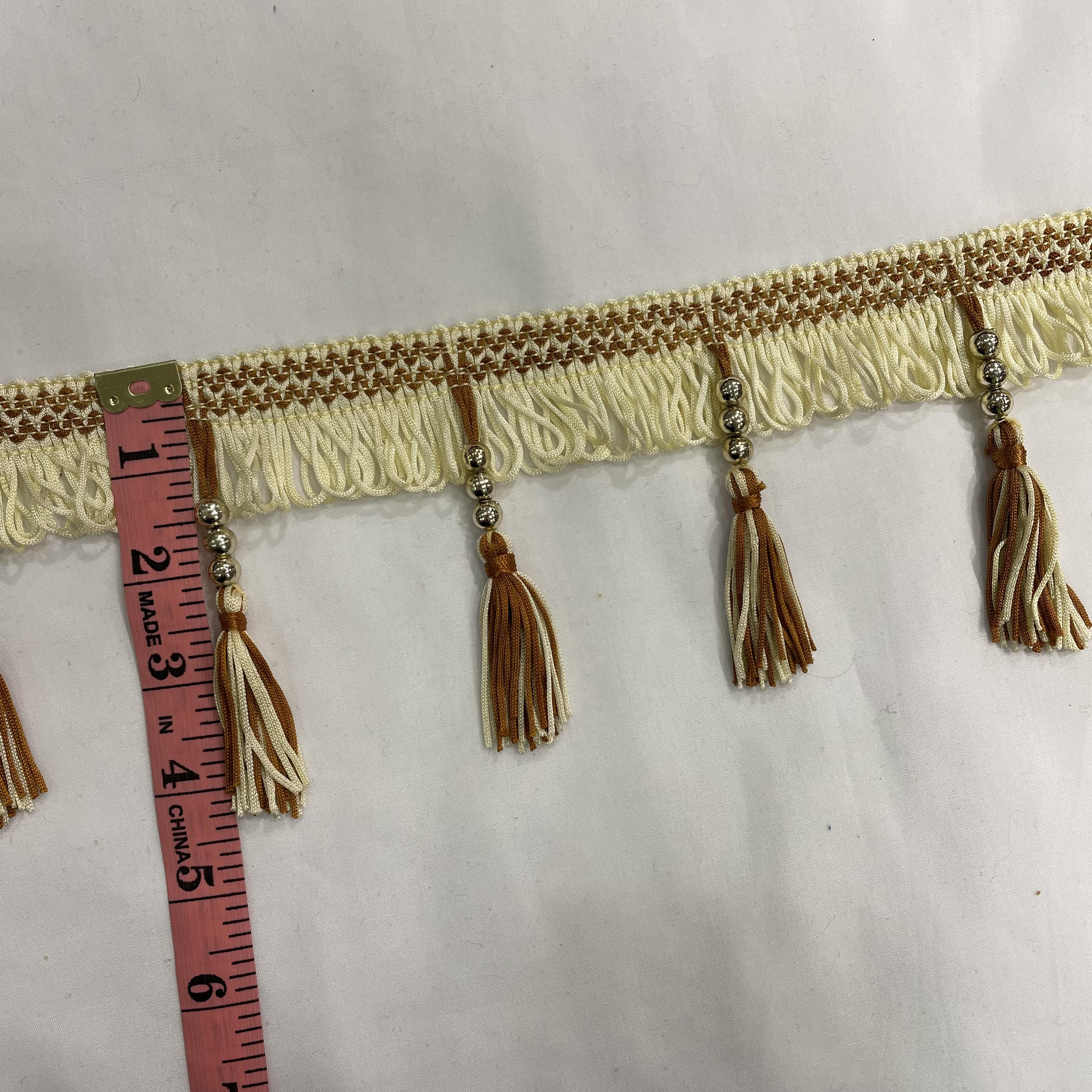 4 Inch Tassel Fringe Ochre
