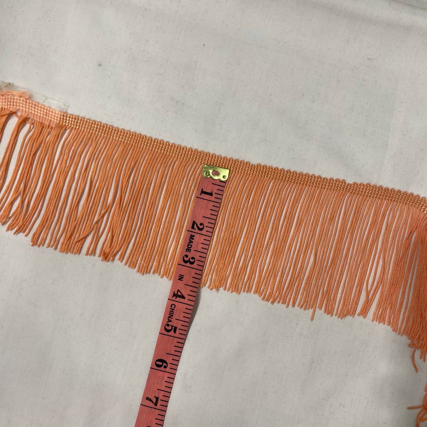 3.5 Inch Short Fringe Peach