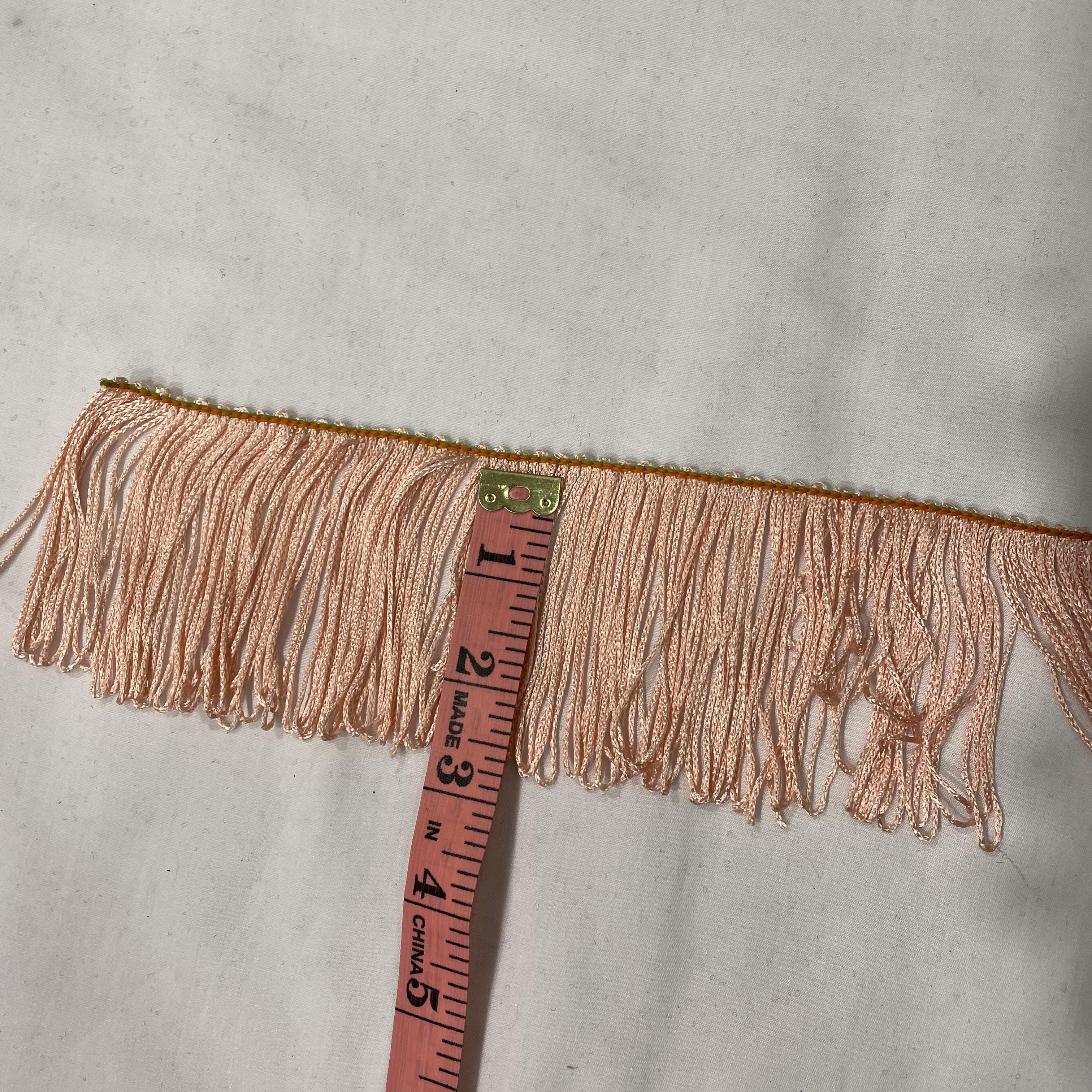2.5 Inch Short Fringe Peach