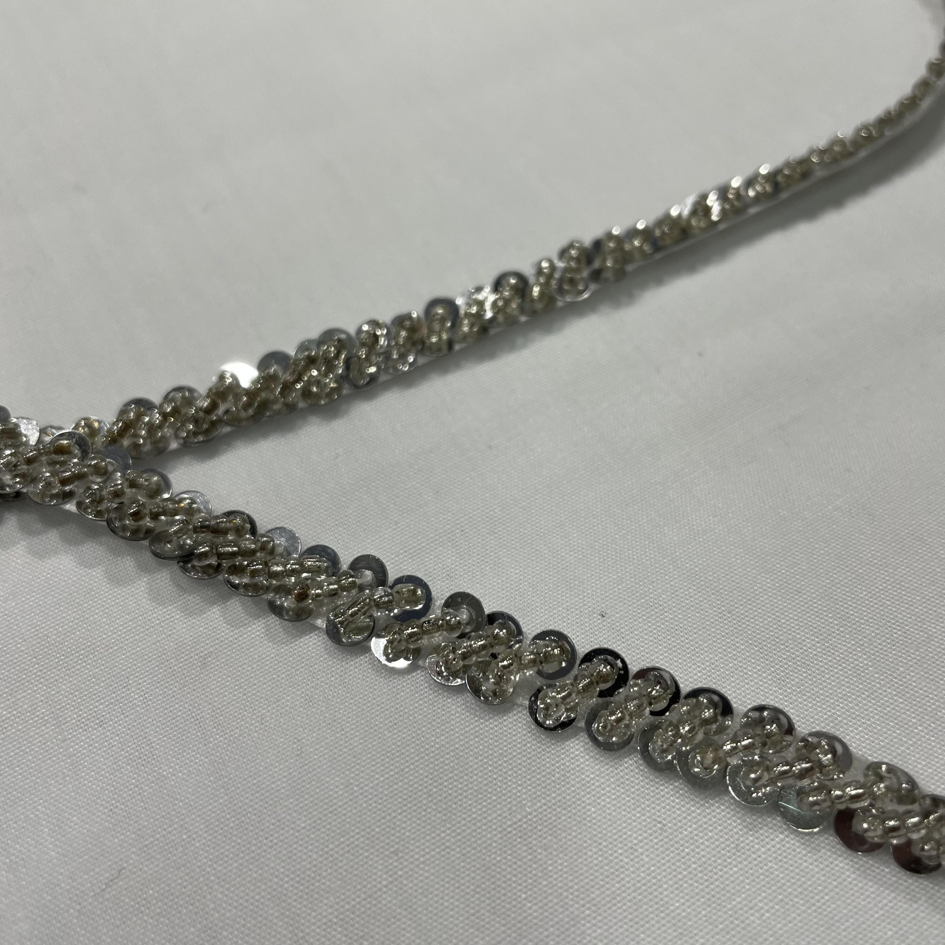 Beads and Sequin Silver
