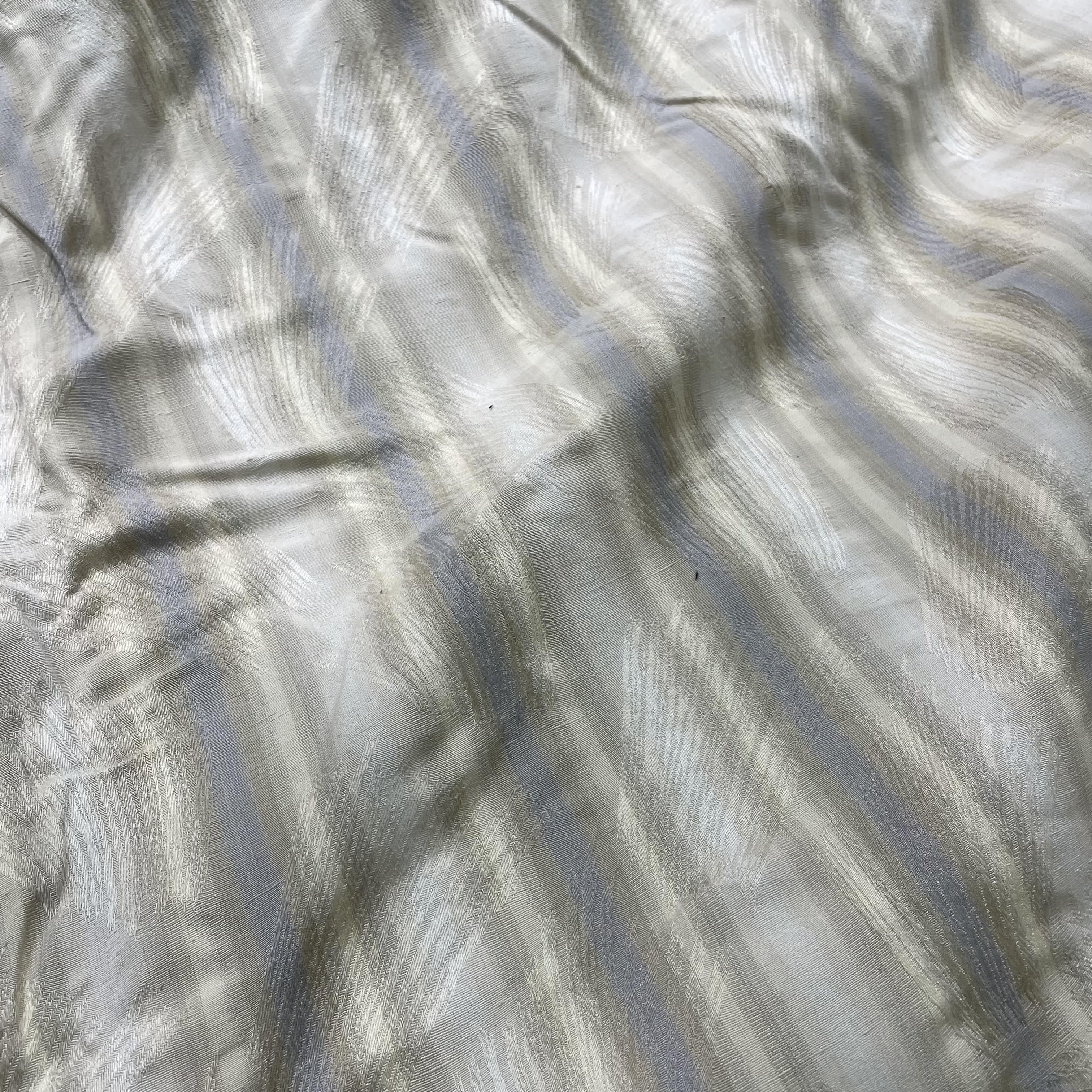 Cotton, Stripes with Brushstroke Design