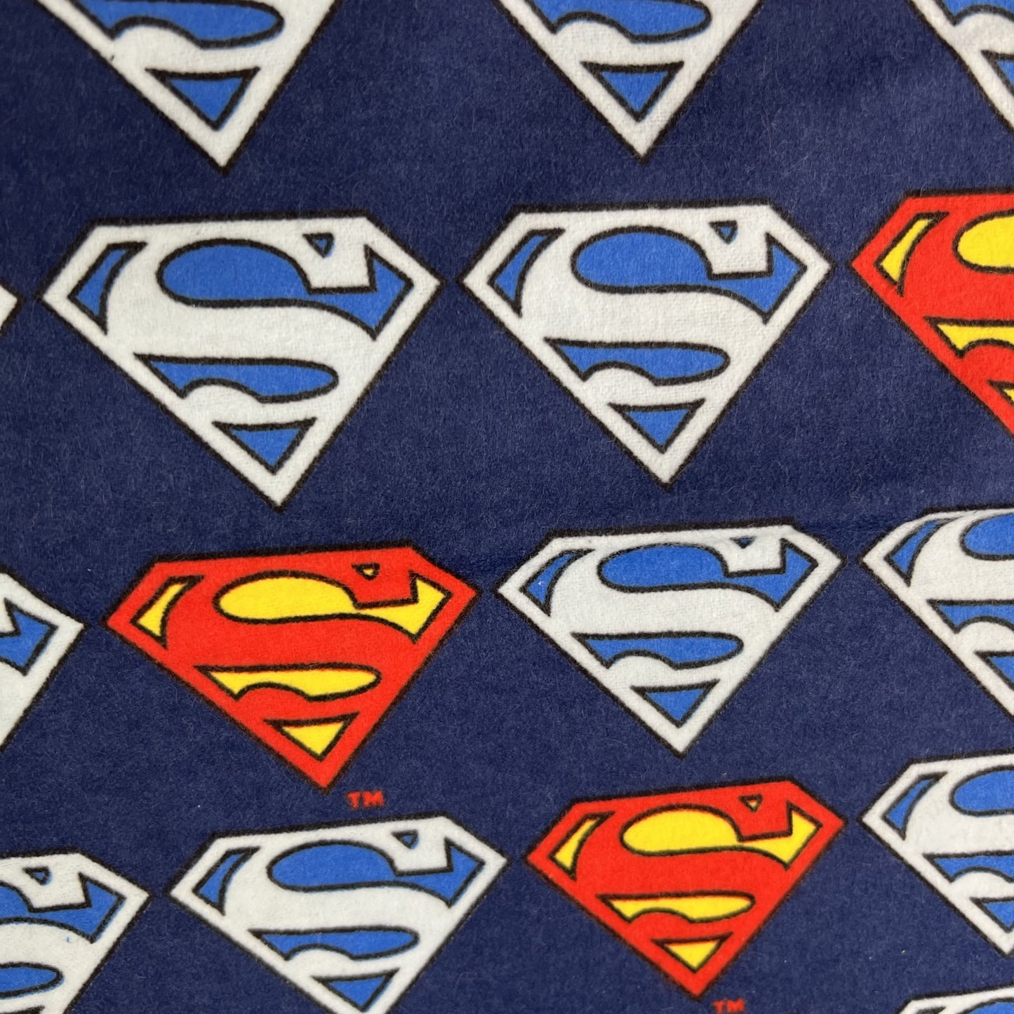 Cotton Flannel, Superman Navy Blue