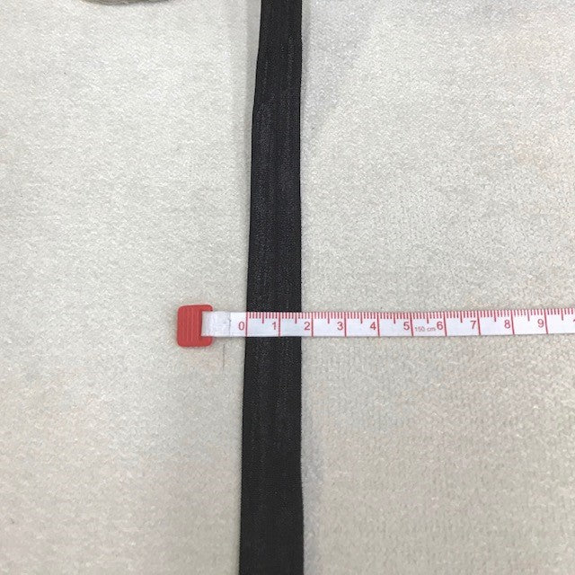 Elastic 0.6" Flat Trim Dark Brown