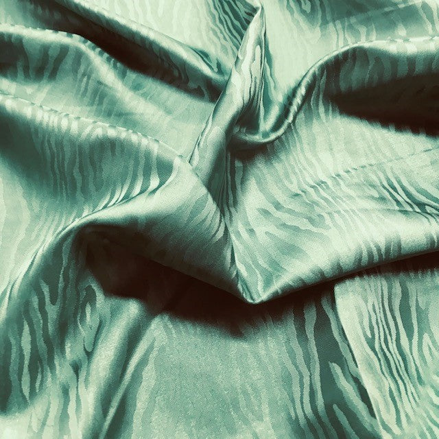 Satin Moire Qyoto Teal