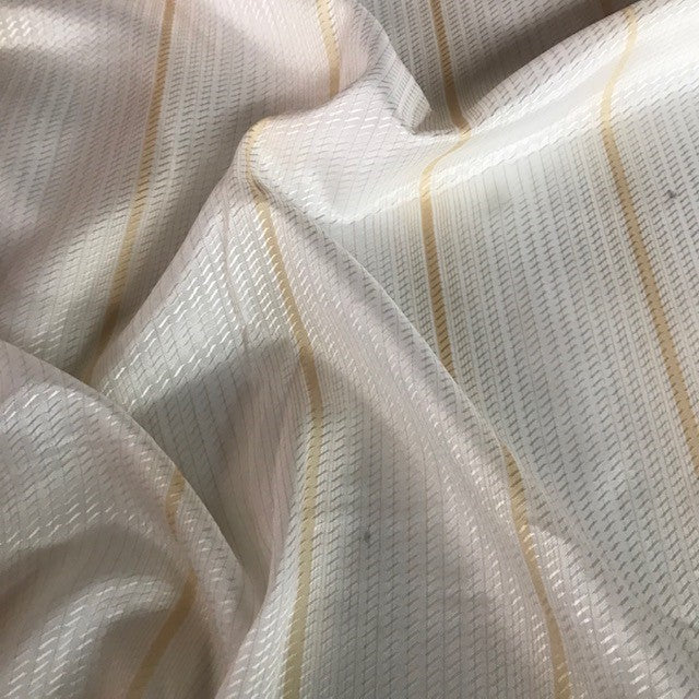 Sheer Wide Width Odissea Striped Light Beige
