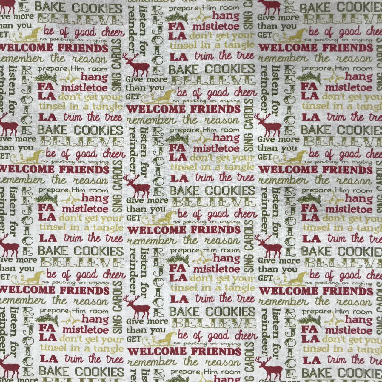 Cotton Christmas words