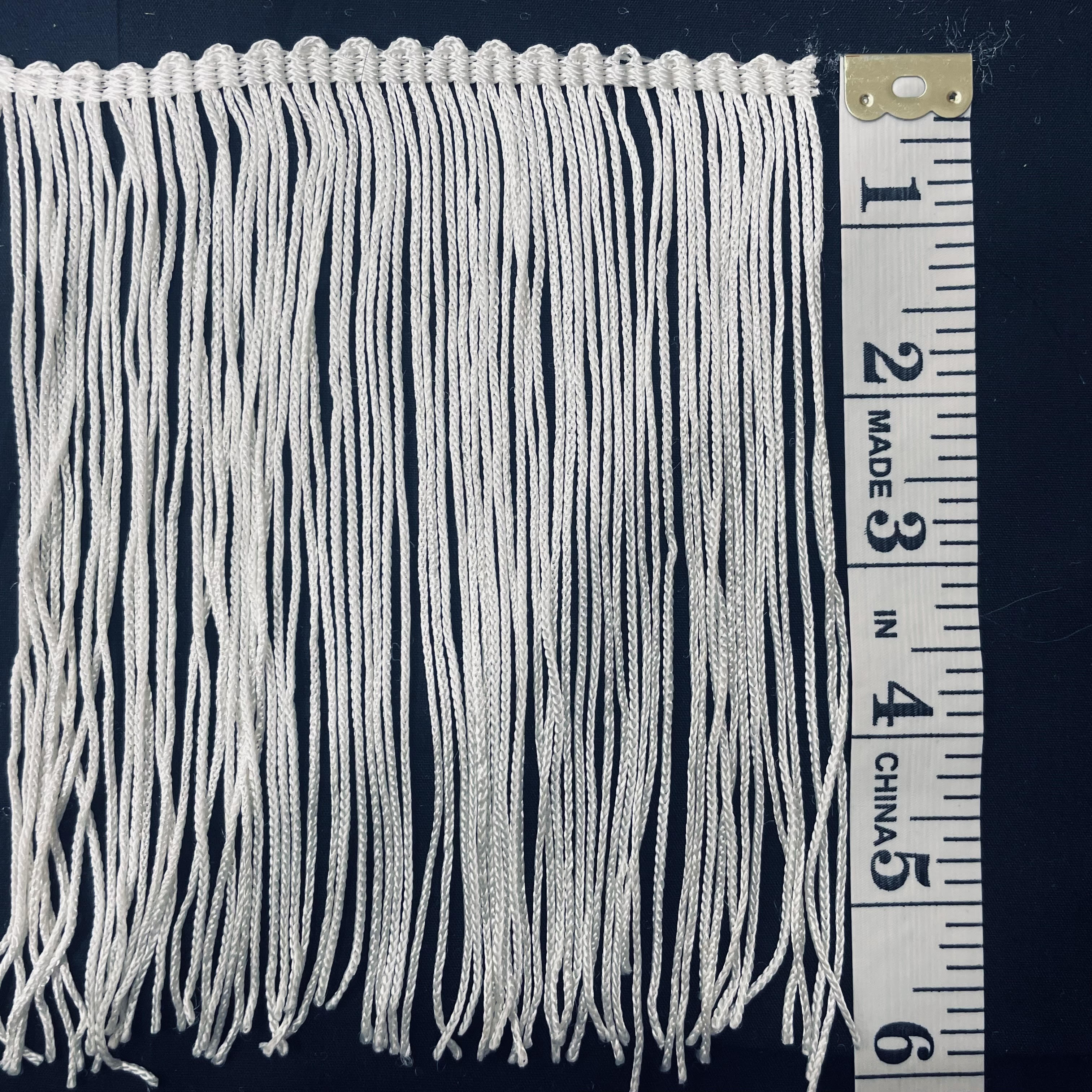 6 Inch Medium Fringe Cream