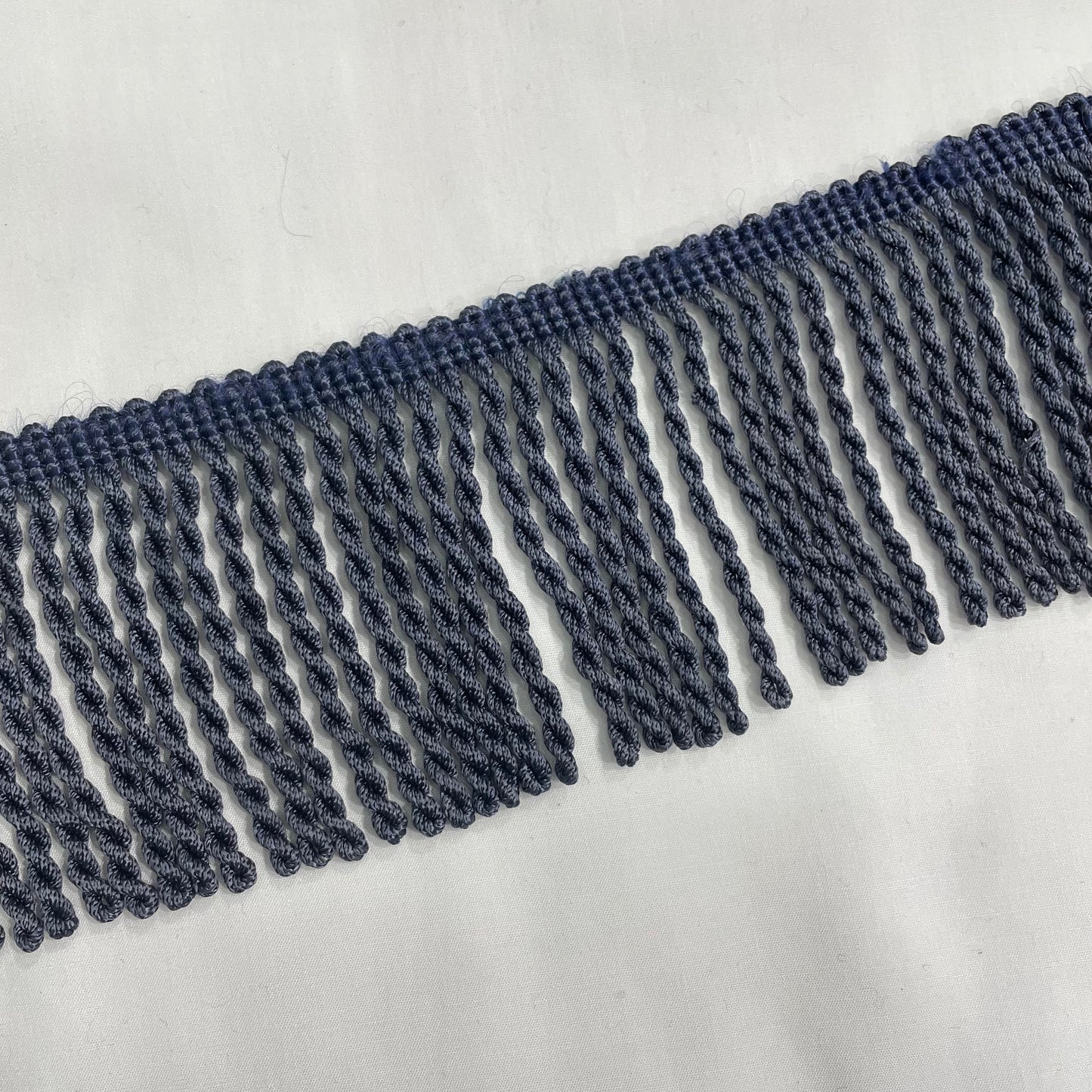 3 Inch Upholstery Fringe Pale Navy