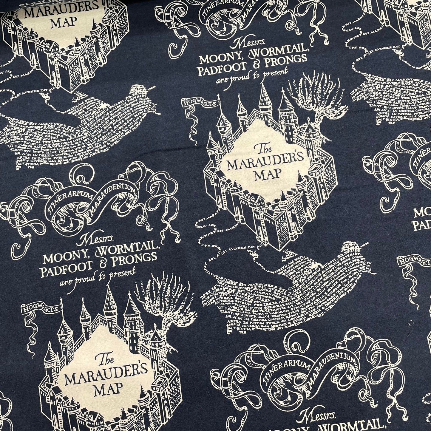 Cotton Flannel, Harry Potter Marauder's Map