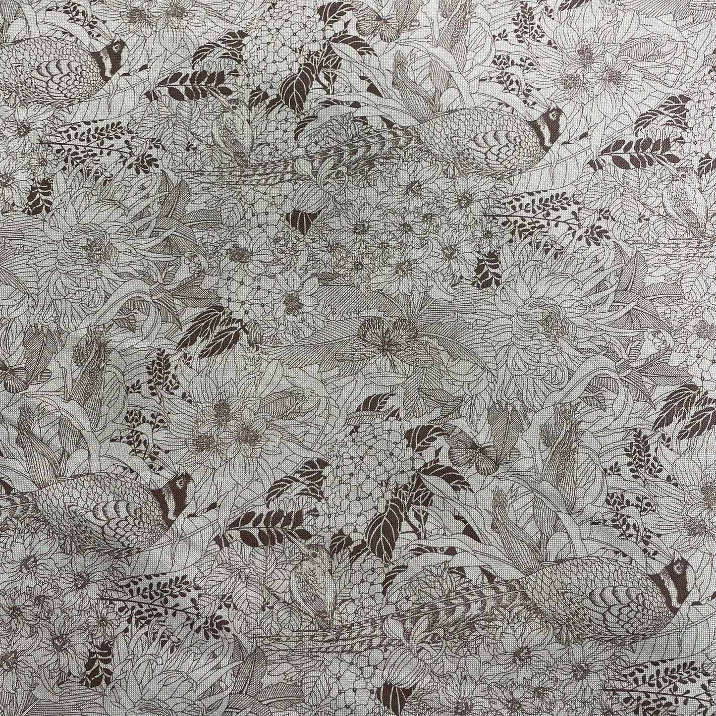 100% Cotton, Pheasant,
