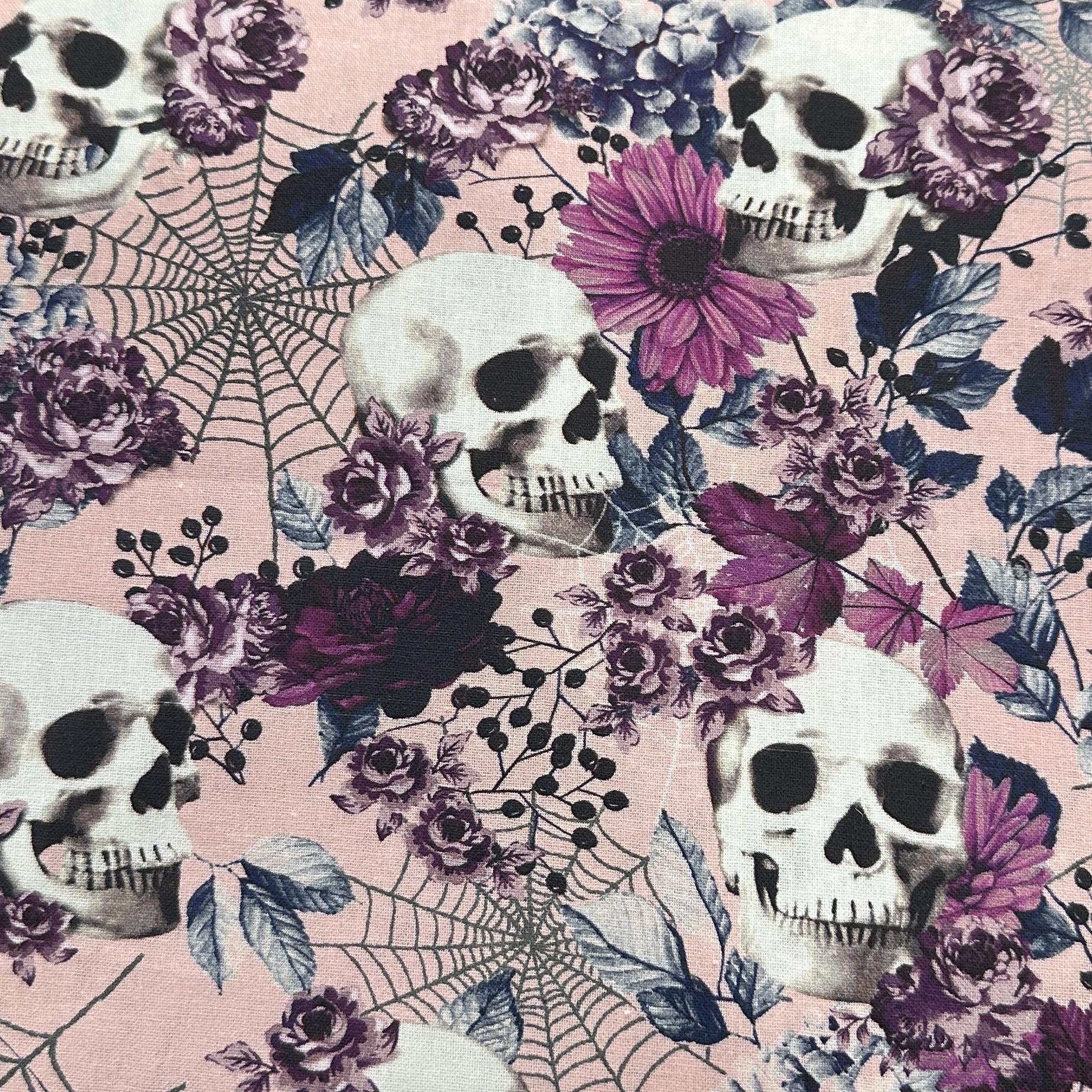 Cotton Emo Pink Skulls