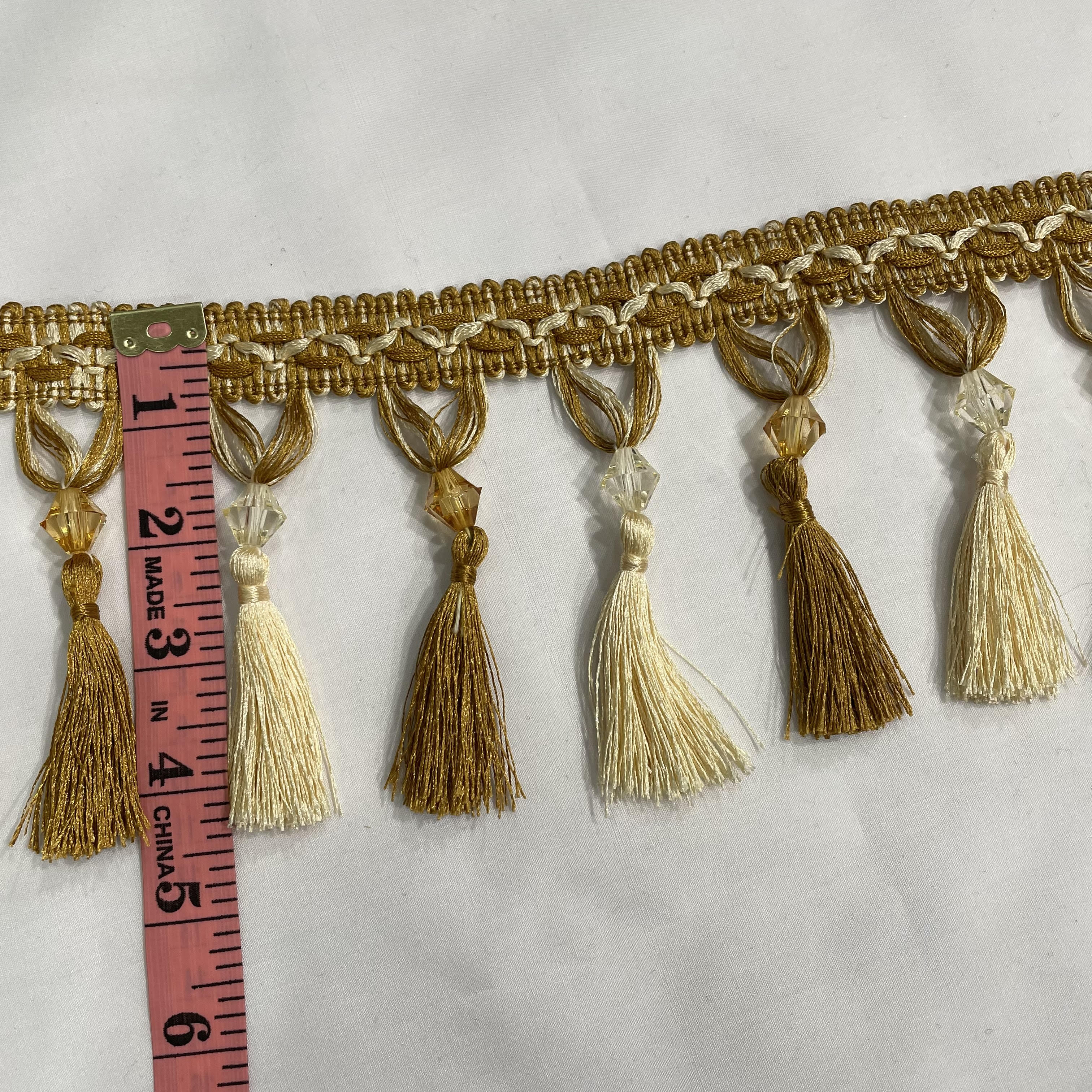 4 Inch Upholstery Tassel with Beads
